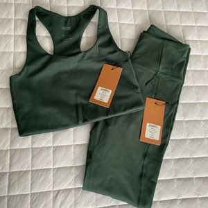 Girlfriend Collective Matching Set Paloma Bra and High Rise Leggings